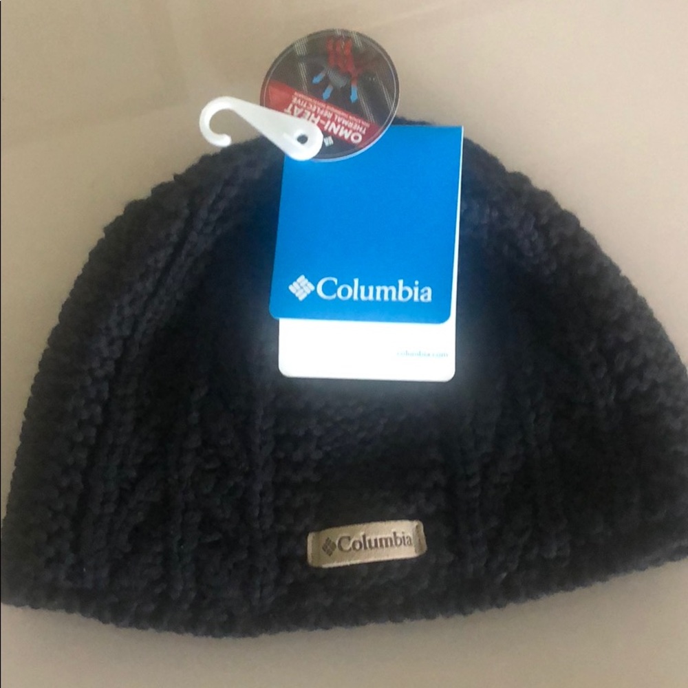 Columbia Unisex Black Knitted Hat